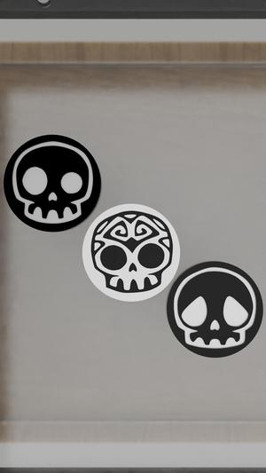 Skull-Shaped Halloween Coaster - 3D Printable