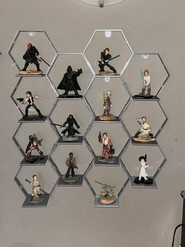 Hexagonal Wall Mount for display