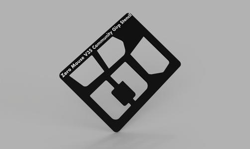 Zero Mouse V35 Community Stencil