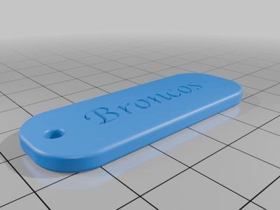 Broncos Key Tag