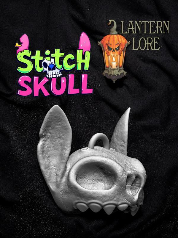 Stitch Skull & Ornament (Pre Supported)
