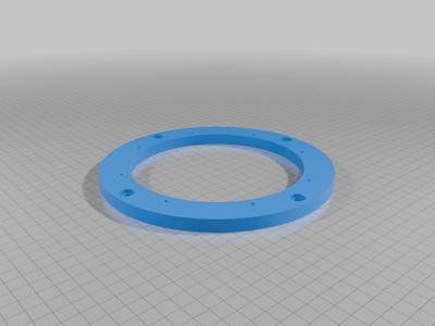 Speaker spacer and adapter for rear acoustic w447