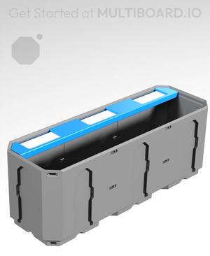 3L - Divided Label Holder - Multibin Shell