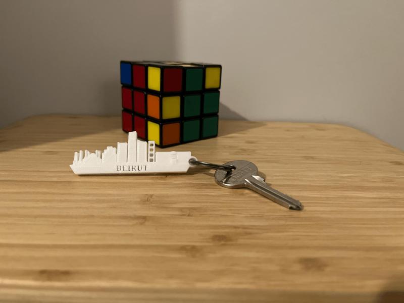 Beirut City Skyline - Keychain