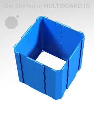 2x2x2 - Full Multipoint Rail - Standard Click-In Multibin Shell Extension