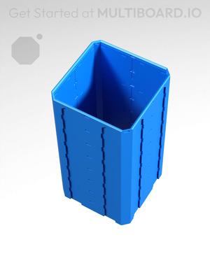 2x2x4 - Topped Multipoint Rail - Pop-In Multibin Shell Extension