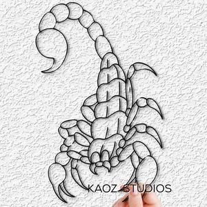 scorpion wall art insect decor