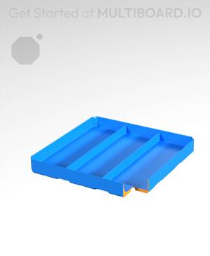 3x3x0.5 - Curved - Divided Bin - Multibin Insert