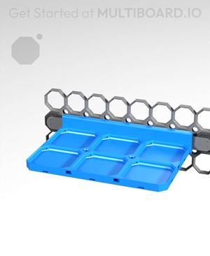 3x2 - Multibin Panel Shelf - Rail Slider