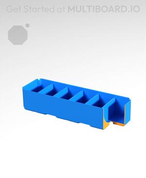3x1x0.75 - Curved - Double Divided Bin - Multibin Insert