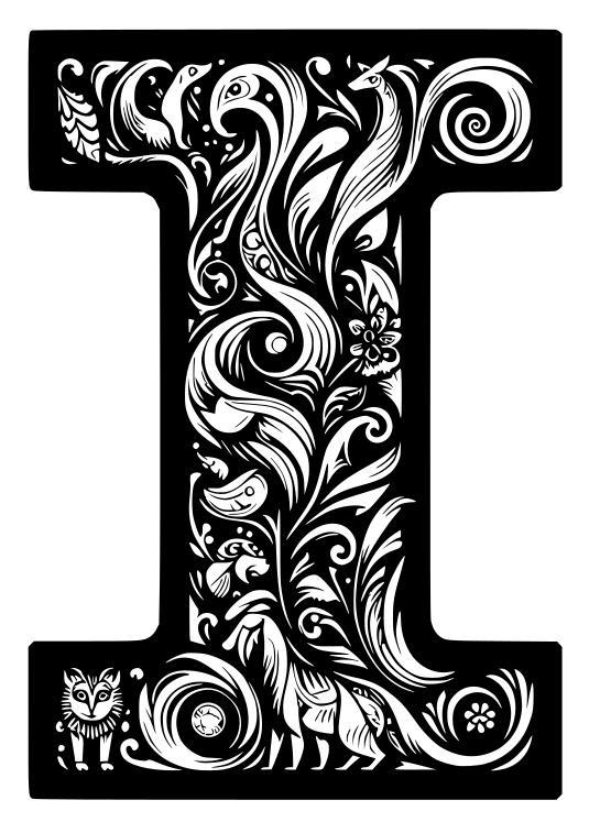 Crazy alphabet: Letter I