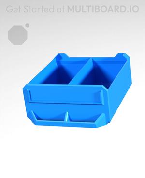 2x1x2-Deep - Linear Divided - Multibin Simple Drawer