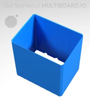 4x3x4 - Simple Walls - Universal Click-In Multibin Shell Extension