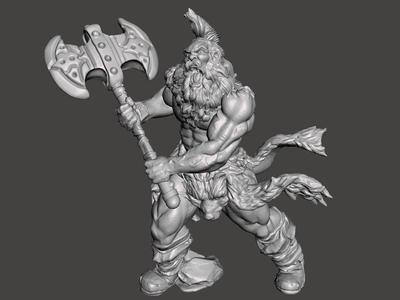 Barbarian Axe Warrior