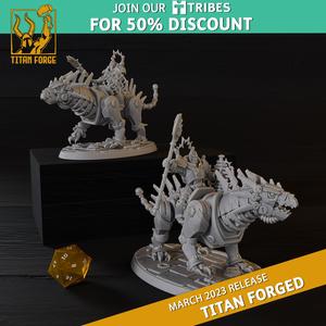 Automaton Beast Riders - Titan Forged - Titan Forge Miniatures March 2023