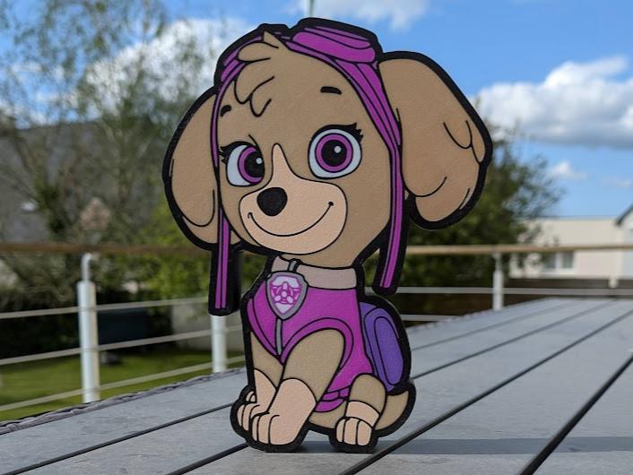 lightbox stella / skye pat patrouille / paw patrol