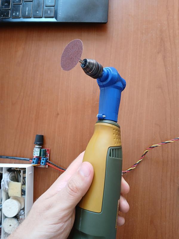 Proxxon FBS right angle attachment prototype