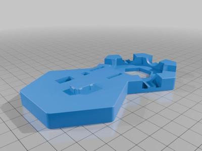 Grundplatte with 5 entrances (Perpetual for a marble run)