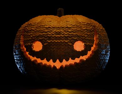 Knit Jack-o-Lantern