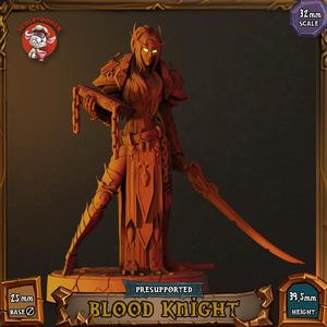 Blood Knight - 32mm scale pre-supported miniature