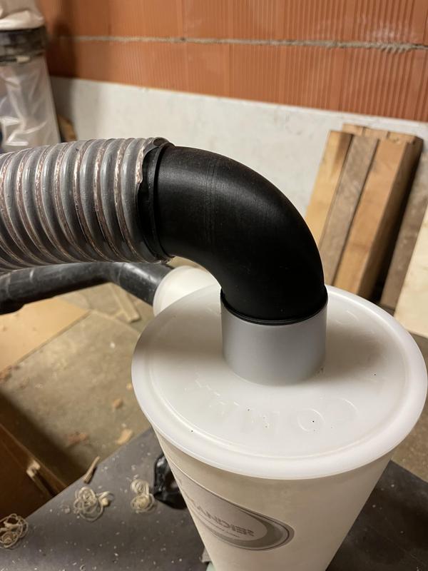 90° elbow 50mm for cyclone