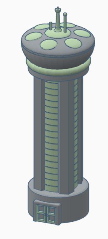 Futurama "Satellite Tower" Building