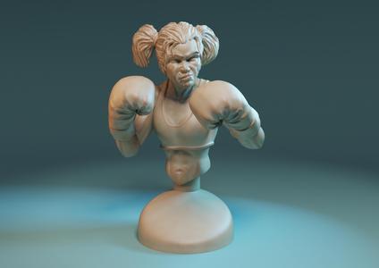 Boxer girl bust