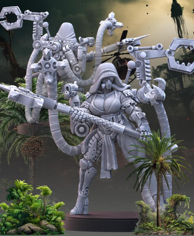 Pinup Cyborg Engineer