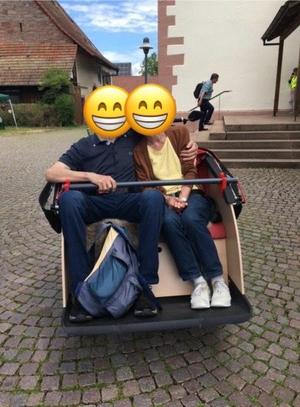 Rikscha Stangenhalter