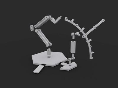 Modular model kit stand