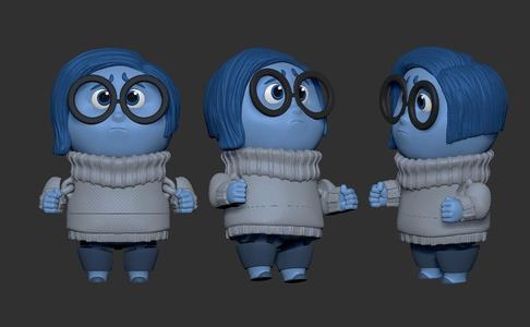 Inside Out Sadness Flexi Toy