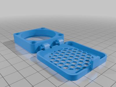 Square 40x40 fan cover with filter