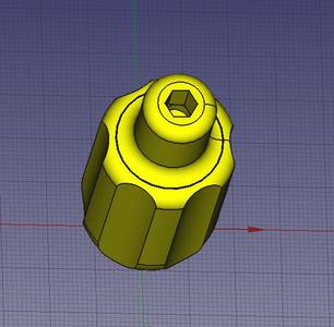 Stubby magnetic bit holder