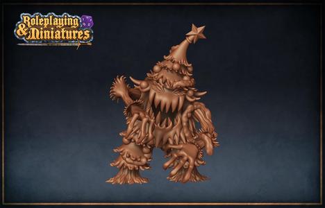 Christmas tree monster