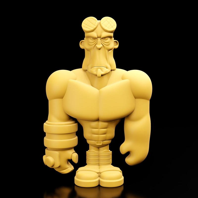 Stylized Hellboy