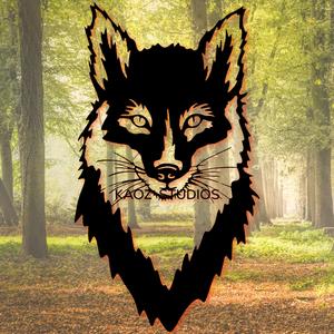fox wall art fox wall decor 2d fox decoration