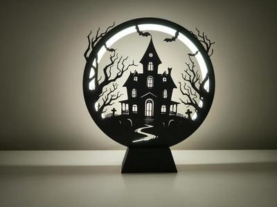 Ring Lamp II with Halloween Panels