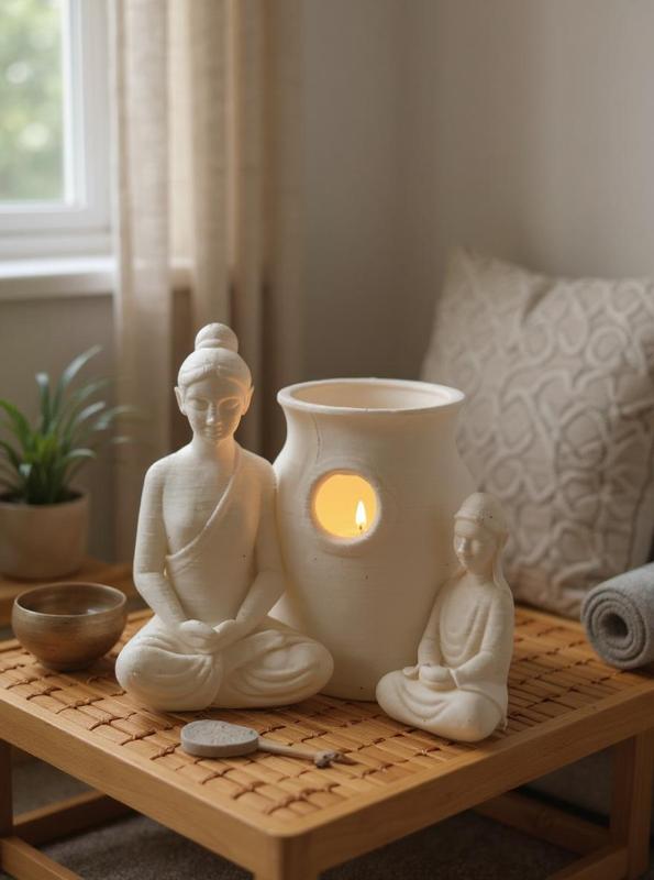 Whispers of Stillness – Meditative Buddha Vase
