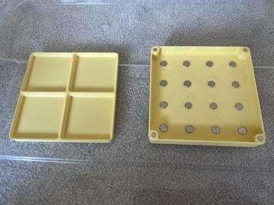 Gridfinity magnetic pincushion / box with lid