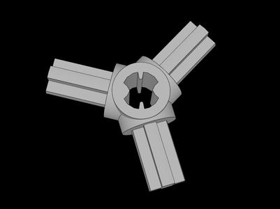 Lego Compatible (57585.dat) Technic Bush with Three Axles