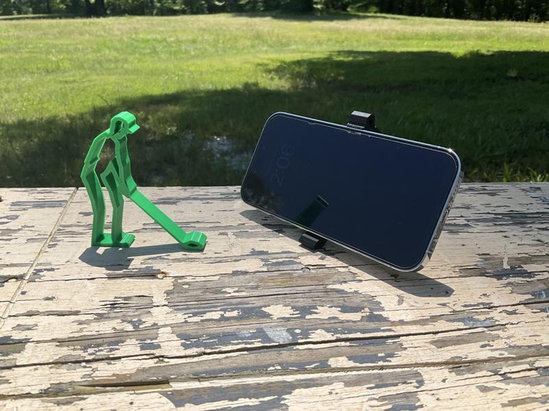 Golfer Silhouette Phone Stand
