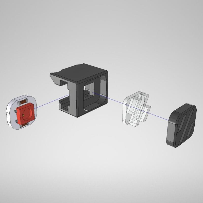 Dragonburner Voron Status LED w/ NO LIGHT BLEED