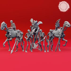 Undead Skeleton Mob - Tabletop Miniatures (Pre-Supported)