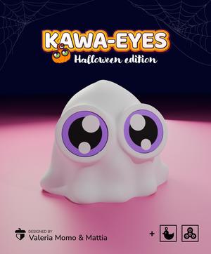 Kawa-eyes Ghost Keychain & Fidget! 4 Halloween