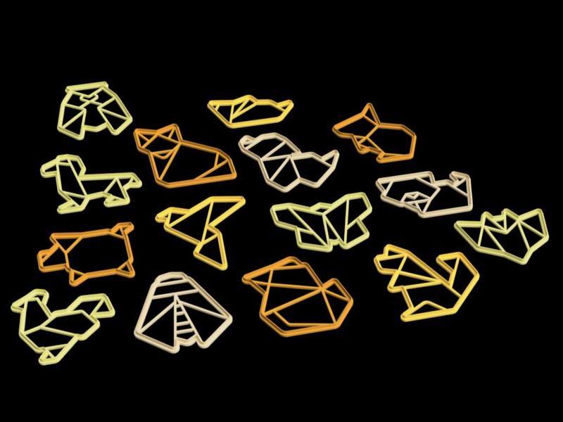 Origami Animals Cookie Cutters