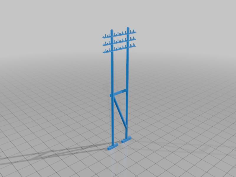 Telegraphenmast Doppelt H0