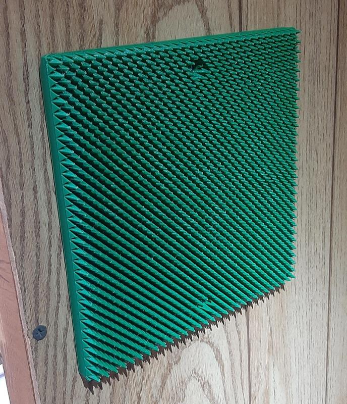 Wall Mount Back Scratcher, coarse, medium, and fine versions