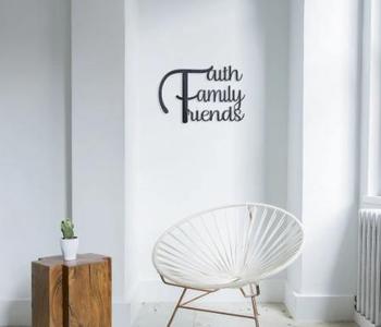 2D wall art decor faith family friends