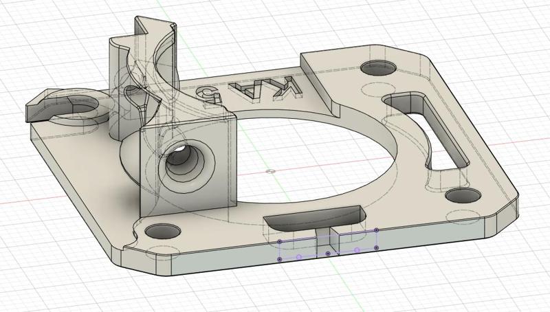 XL Nextruder Main Plate - better filament guide
