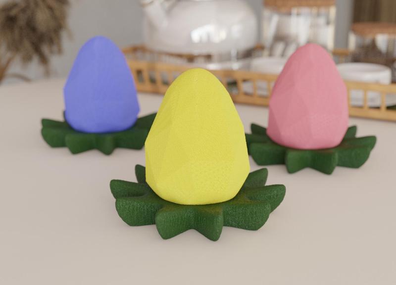 Easter Egg Centerpiece Sculpture for Spring Home Decor
